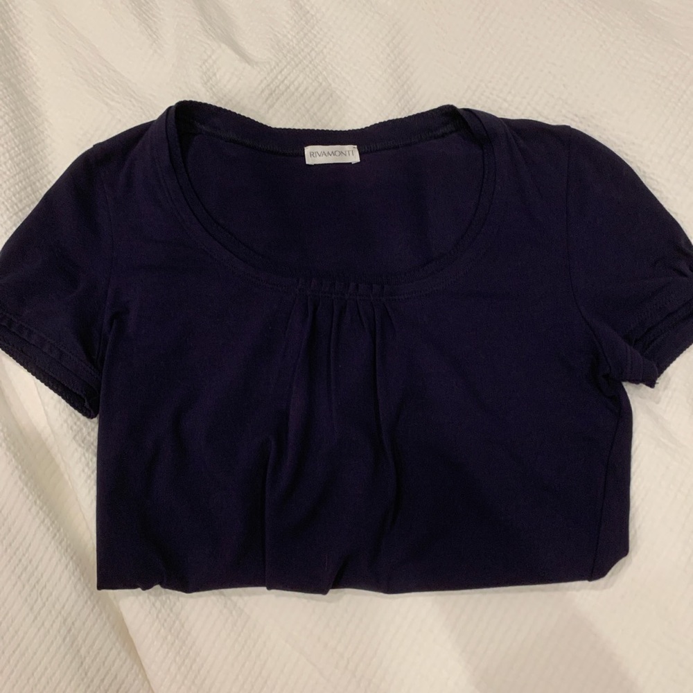 vintage navy rivamonti top!